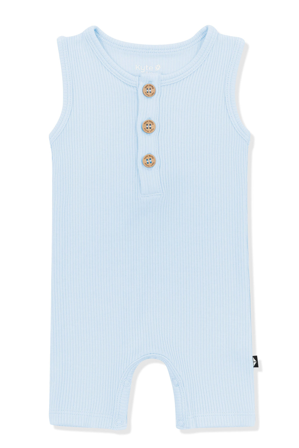 Ribbed Sleeveless Shortall in Breeze