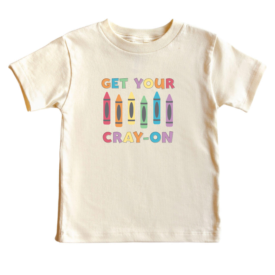 Get Your Cray-On Kids Graphic Tee | Natural